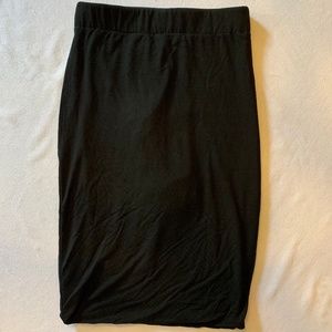 Hold Your Haunches Black Pencil Skirt